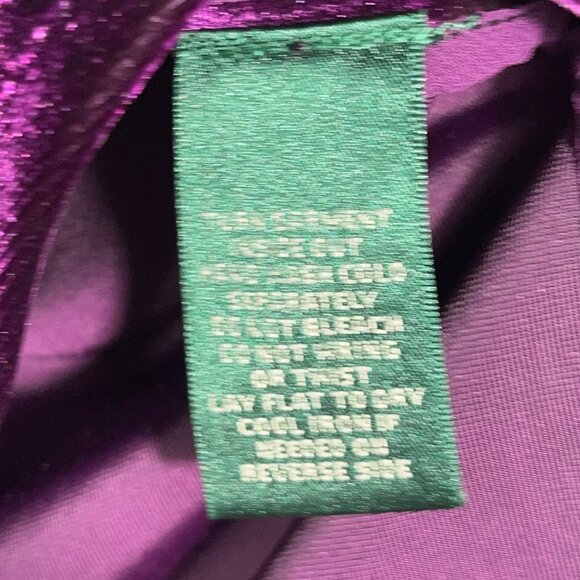 LRL Ralph Lauren Womens Velvet Tunic Size PS Dark Purple Whimsigoth Witchy Party - Picture 8 of 8